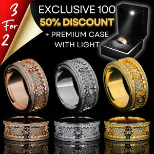 ETERNITY™ - Time & Serenity Ring in Limited Edition + illuminated box