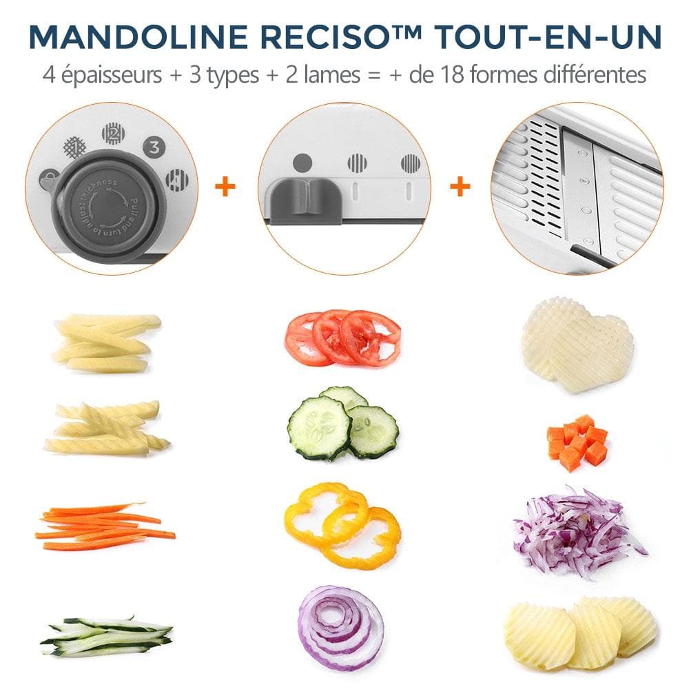 Mandoline Professionnelle Multifonction Reciso™ – The Grand Warehouse